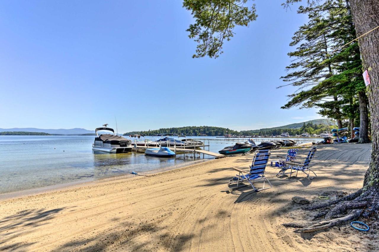 Lake Getaway Walk Across Street To Private Beach! Gilford Buitenkant foto